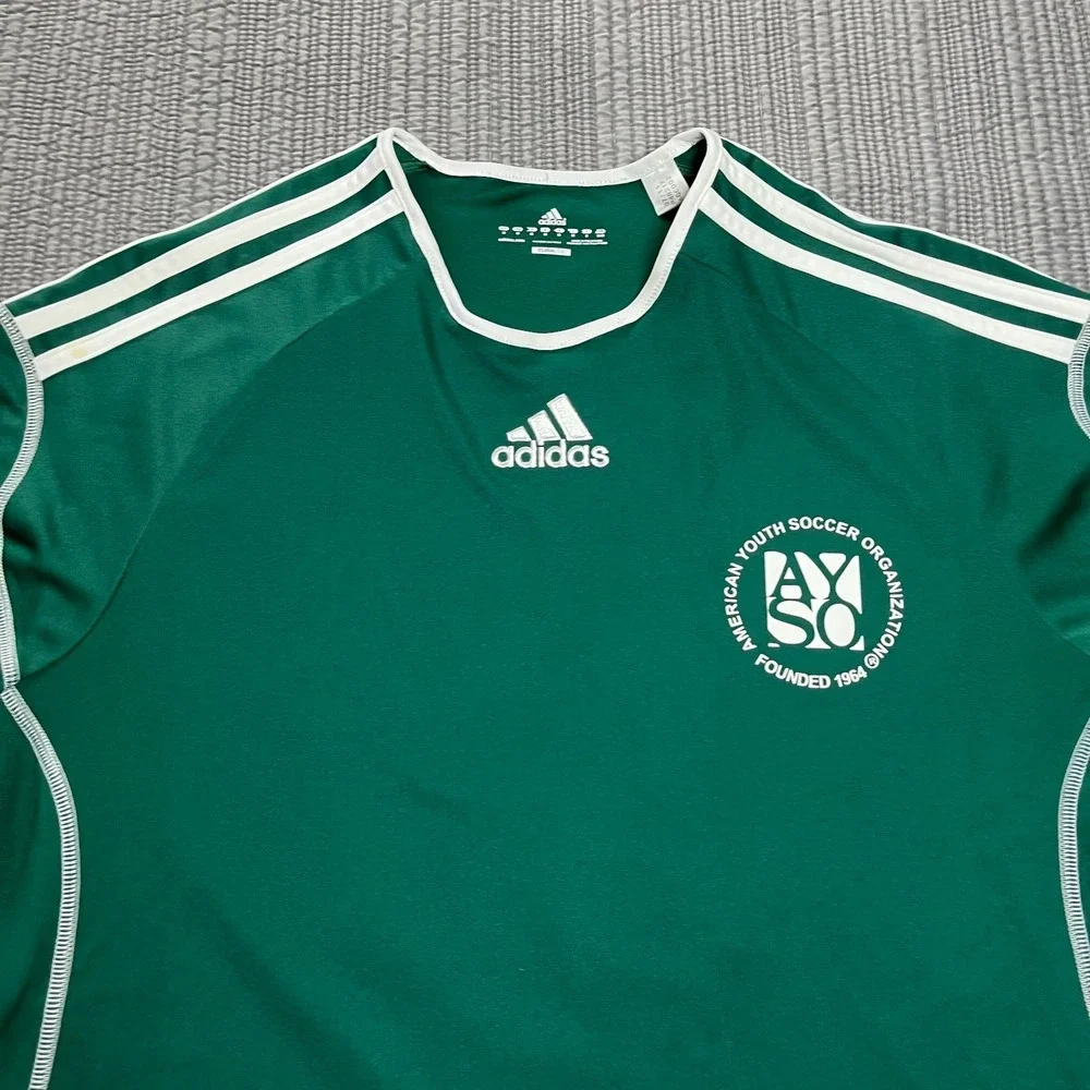 Adidas Climalite AYSO #23 Soccer Jersey Green Men's‎ Medium